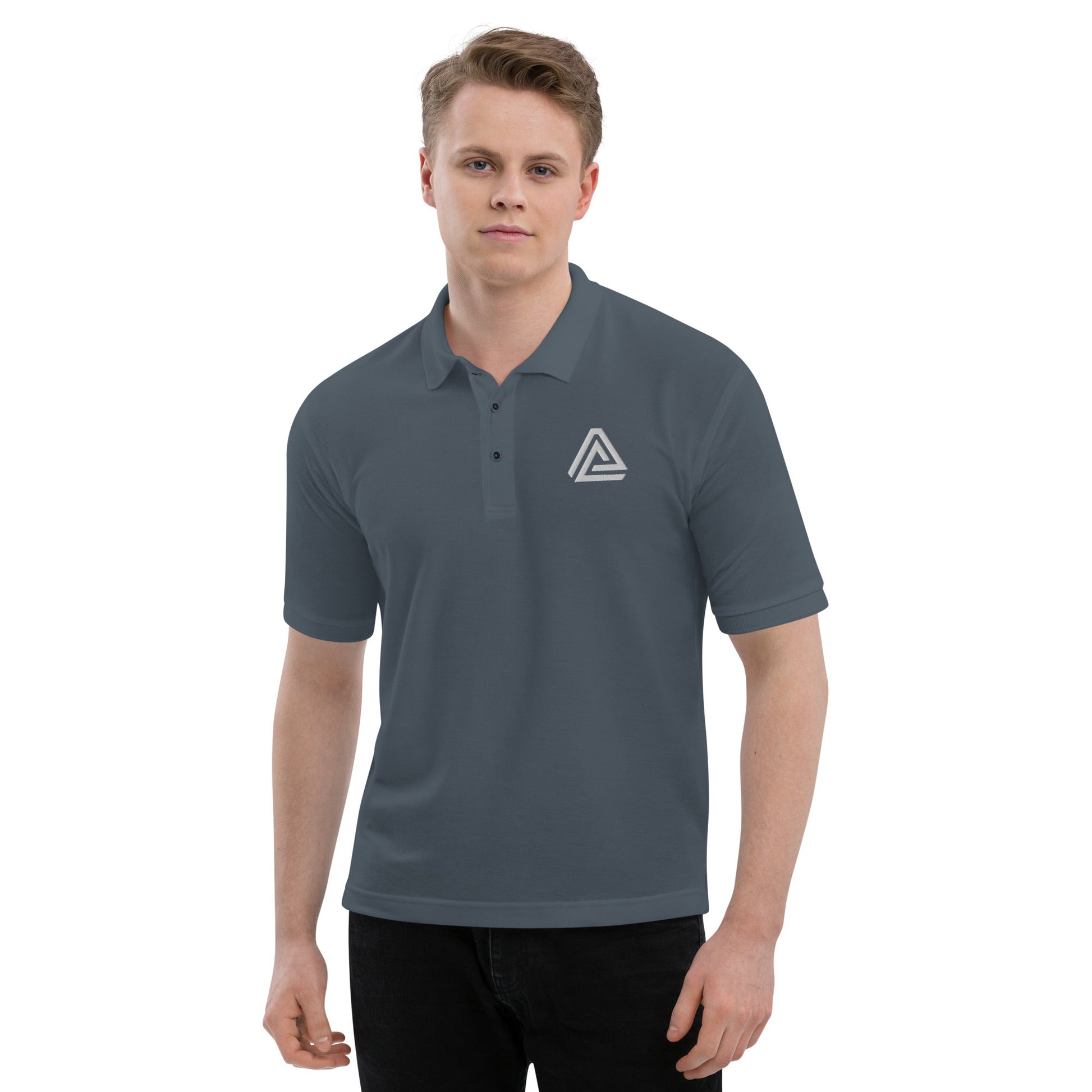 Men’s PRISM Premium Polo - Steel Grey / S